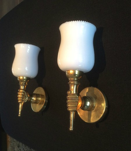 старинные латунные бра, 1960 год