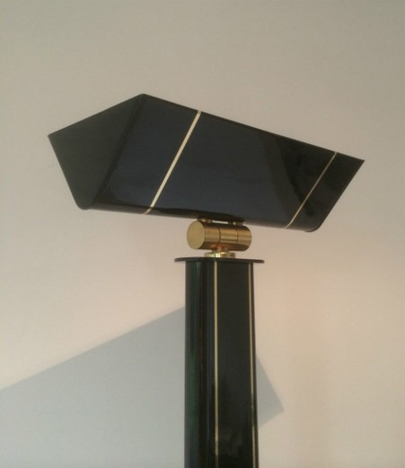 винтажный напольный светильник из латуни