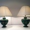 Pair of Deco style ceramic lamps. Circa 1970