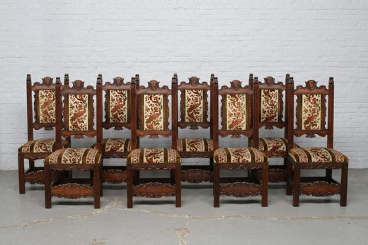 old dining room set in spanish style