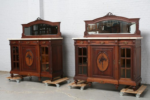 walnut furniture server antique louis 16