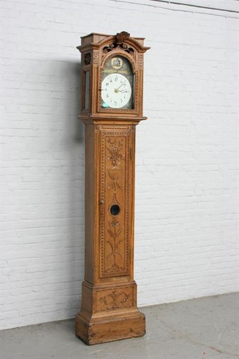 old antique grandfather clock