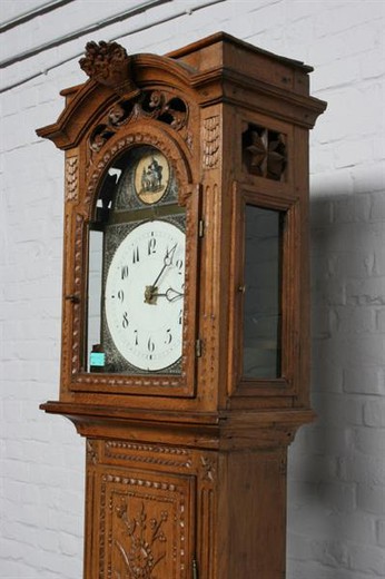 grandfather clock wood