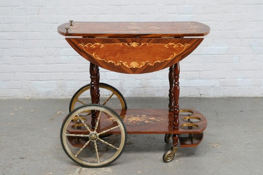 антикварная мебель - тележка для напитков рококо