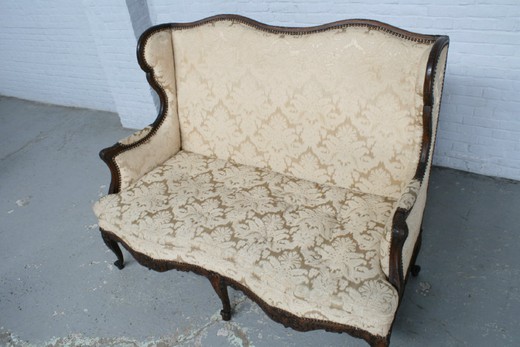 старинная мебель - диван людовик 15, орех