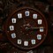 antique black forest walnut mantel clock