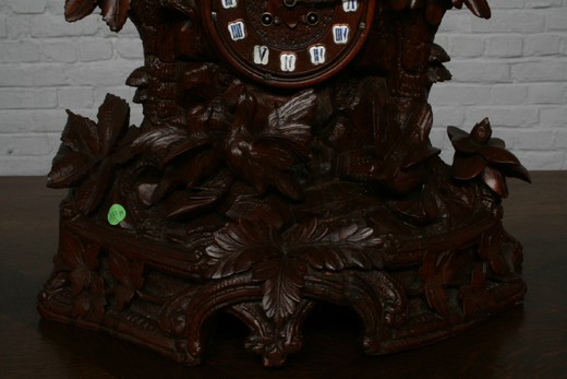 винтажные часы черный лес из ореха, конец 19 века