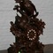antique black forest walnut mantel clock