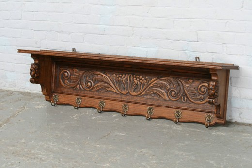 старинная дубовая вешалка, 1920 года