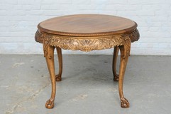 Coffee table Chippendale Belgium Walnut 1920