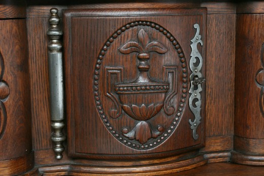 винтажная мебель - буфет кантри из резного дуба, 19 век