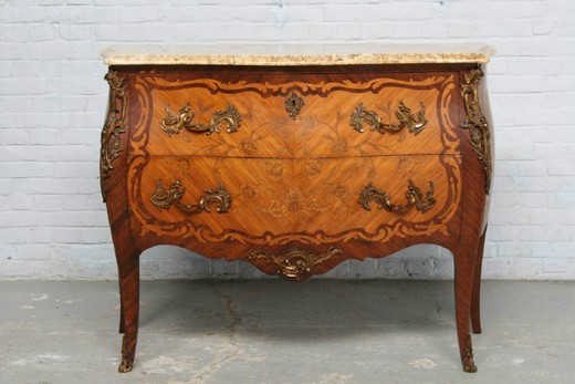 антикварная мебель - комод людовик 15 из палисандра, 20 век