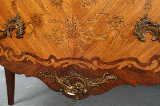 винтажный комод из розового дерева в стиле людовик 15