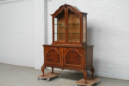 винтажная мебель - столовая в стиле королевы анны из ореха, 20 век