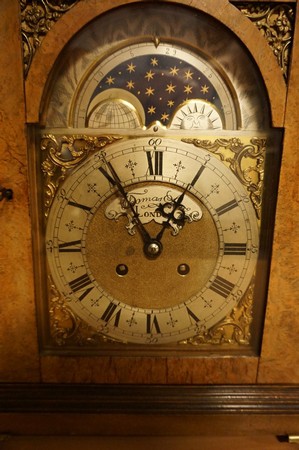 антикварные настольные часы из бронзы