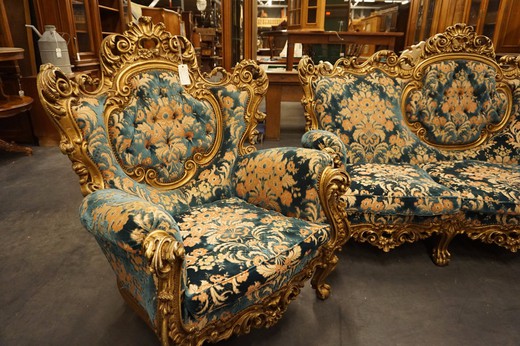 барокко диван и два кресла антиквариат 20 век
