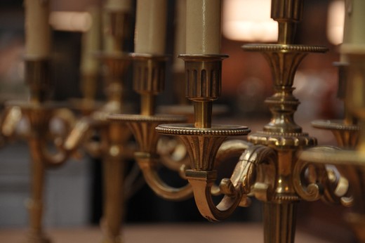 винтажный подсвечник из бронзы