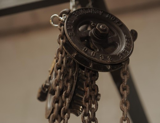 винтажный светильник индастри из металла