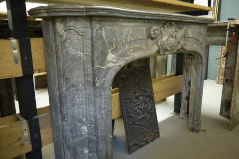 винтажный каминный портал людовик 15, 18 век