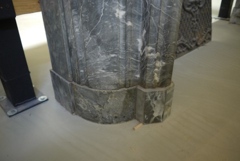 мраморный каминный портал антик, стиль людовик 15, 18 век