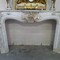 19 century white marble fireplace