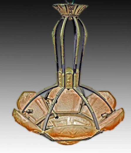 chandelier art-deco antique