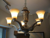antique bronze chandelier