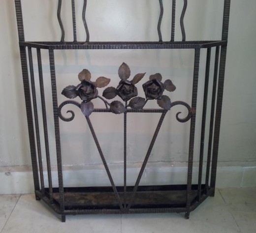 vintage cast iron hall tree