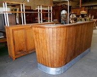 Art-deco bar counter