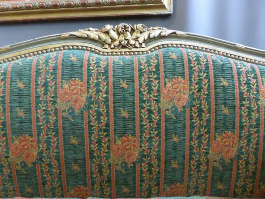 antique furniture sofa Louis XVi in painted wood