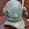 antique 12- bolt diving helmet