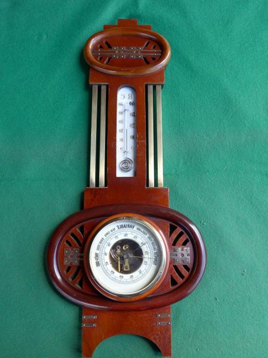 antique barometer jugendstil
