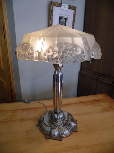 antique table lamp art-deco