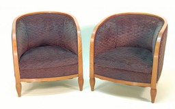 Art-Deco pair armchairs