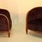 Art-Deco pair armchairs