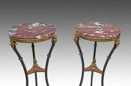 antique pair tables louis 16