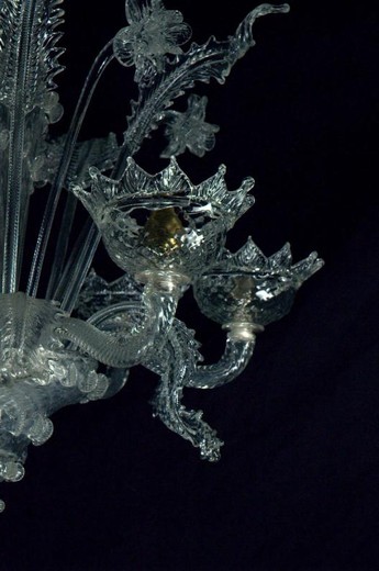 vintage chandelier murano glass