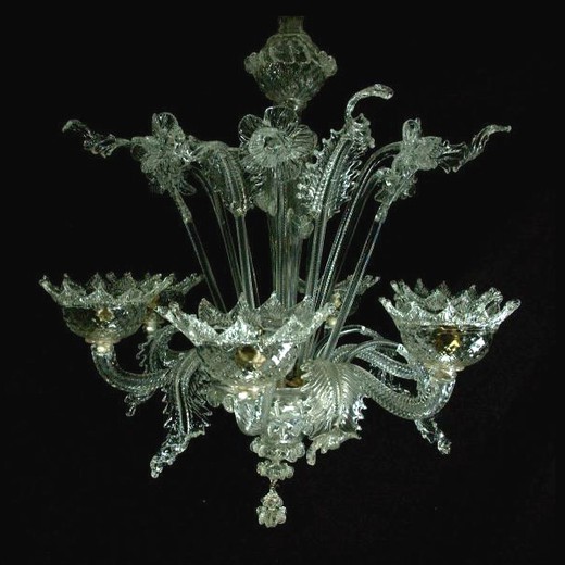 antique chandelier murano glass