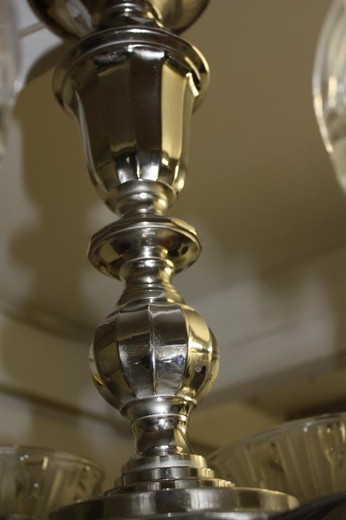 furniture antique chandelier bronze and glass