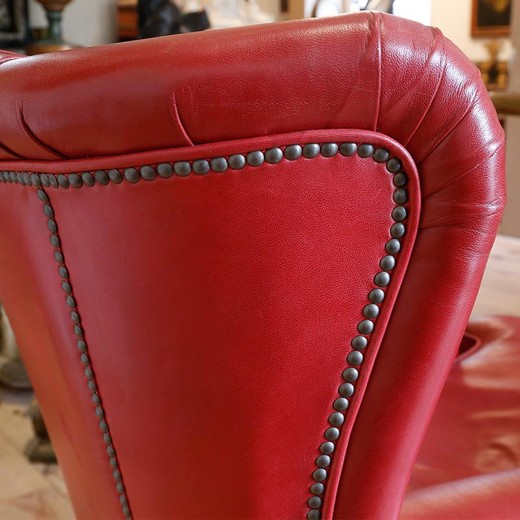 vintage furniture leather amrchairs