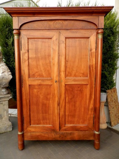 antique furniture walnut and bronze wardrobe