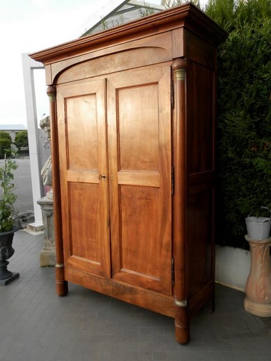 vintage wardrobe of walnut