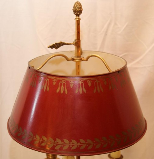 table lamp antique  bronze empire