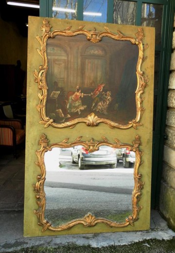 антикварное зеркало в стиле людовик 15
