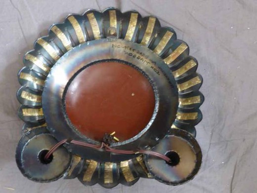 винтажное сферическое зеркало из металла, 20 век