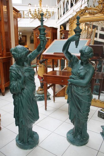 старинные скульптуры из чугуна, 19 век