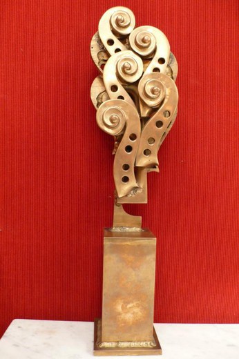 антикварная бронзовая скульптура, арман