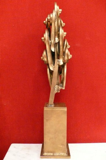 винтажная бронзовая скульптура, арман