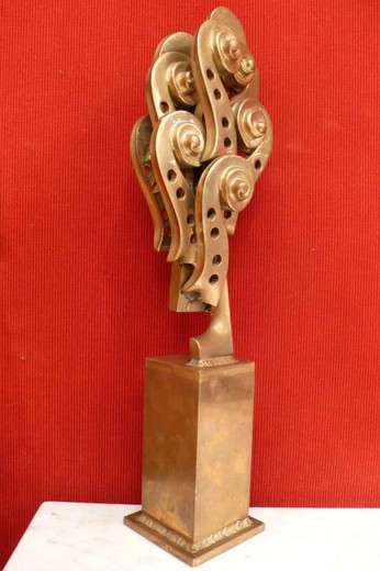 винтажная скульптура арман из бронзы