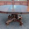 antique carved oak queridon table